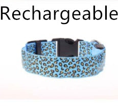 LED Dog Collar Safety Adjustable Nylon