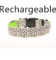 LED Dog Collar Safety Adjustable Nylon