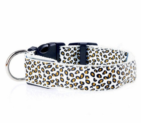 LED Dog Collar Safety Adjustable Nylon