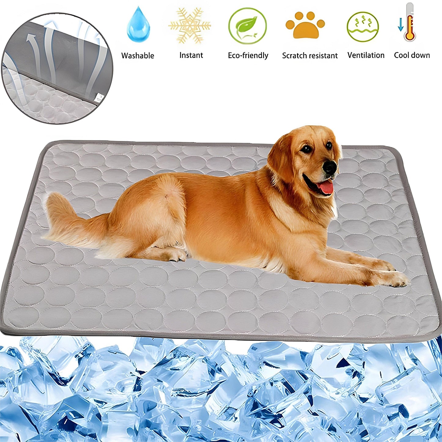 Dog Cooling Mat Cooling Pad for Pets.